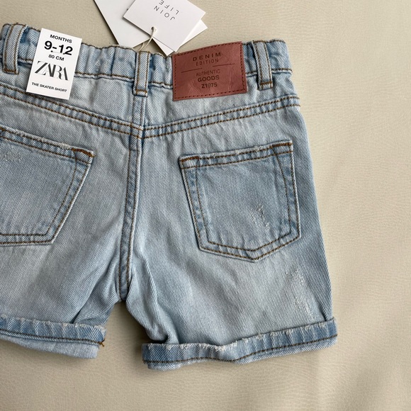 Zara Baby Jean Shorts 9-12month - Picture 6 of 13